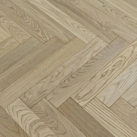 Modern Eco-Friendly White Oak Herringbone Engineered Wood Flooring Water-Resistant Indoor Living Room Engineered Flooring