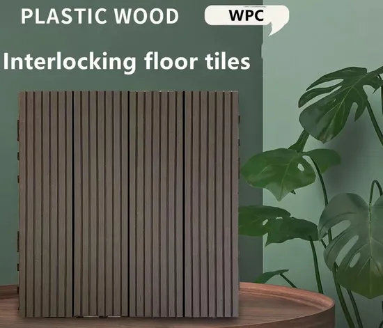 Cheap Price Hollow Decking 300 X 300 Wood Fiber+HDPE Engineered Flooring WPC DIY Interlock Deck Tile