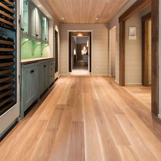 Engineered Wooden Floor Smooth Oiled White Oak Real Wood Wide Flooring