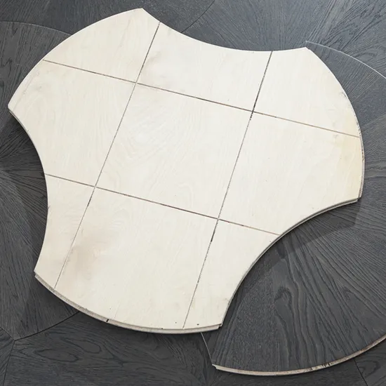 Indoor Use Oak Large Lotus Leaf Parquet Flooring Living Room Traditional Style Art Parquet Engineered Wood Flooring