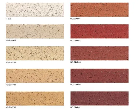 2023 Facing Brick Tiles Exterior Tile Outdoor Bricks Clay Tile for Villa