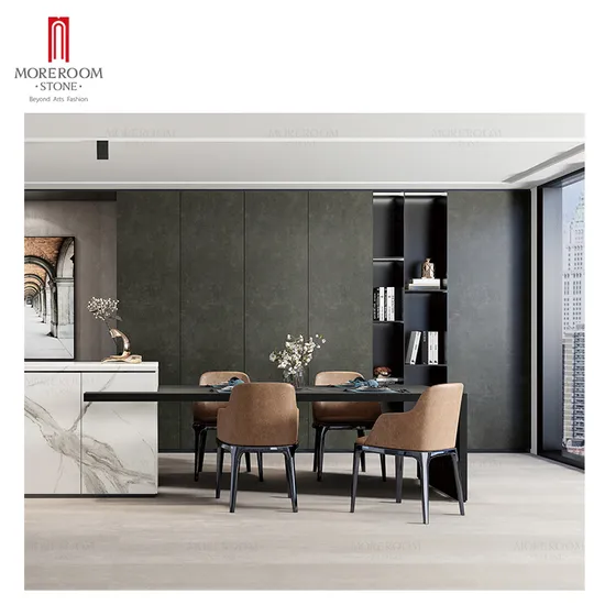 800*2600 3mm Large Size Grey Ceramic Tile Dimensions Big Slab Sintered Stone TV Background Wall Cladding Customized Building Material