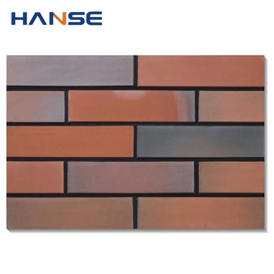House Designs Clay Bricks Exterior Wall Facade Clinker Tiles 60X240mm Exterior Wall Tile Facades Red Clay Brick