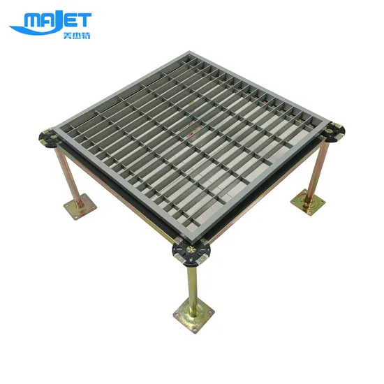 Aluminum Grill Panel Steel Grating Antistatic Painting Raised Access Floor Data Center Computer Room Clean Room Electricity Equipment