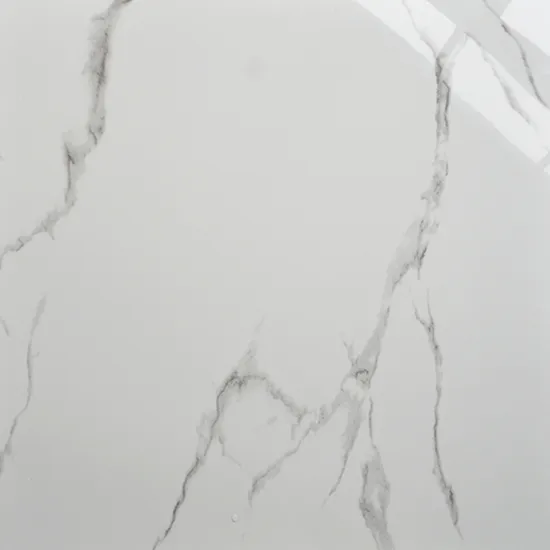 Marble Look Polished Porcelain Tile White 600*600