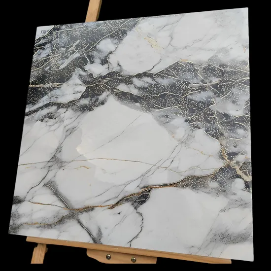 New Polished Porcelain Wall Flooring Tiles with Gold and Silver