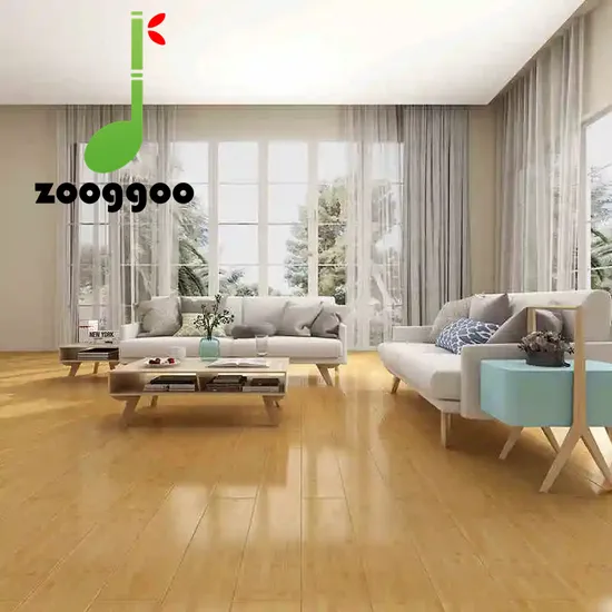 Natural Color Horizontal Structure Solid Bamboo Parquet Flooring for Interior Decoration