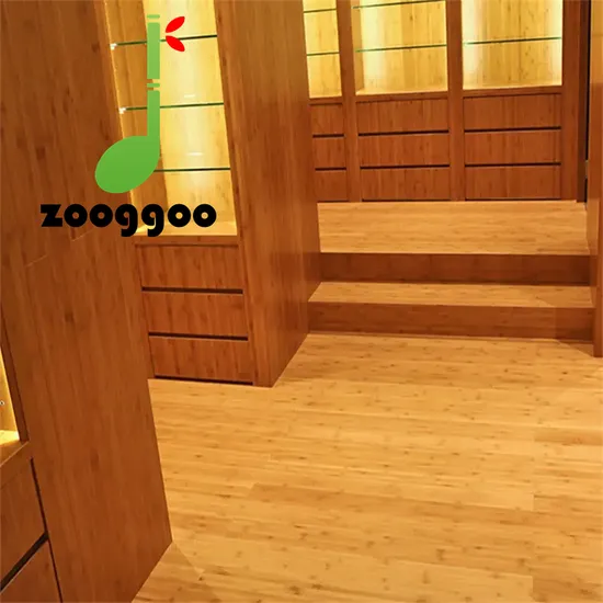 Environmentally Friendly Building Material Vertically Pressed Solid Bamboo Interior Flooring