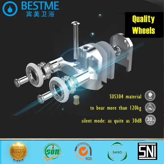 Tempered Glass Shower Enclosure Bathroom Sanitary Ware (BL-L0091-C)
