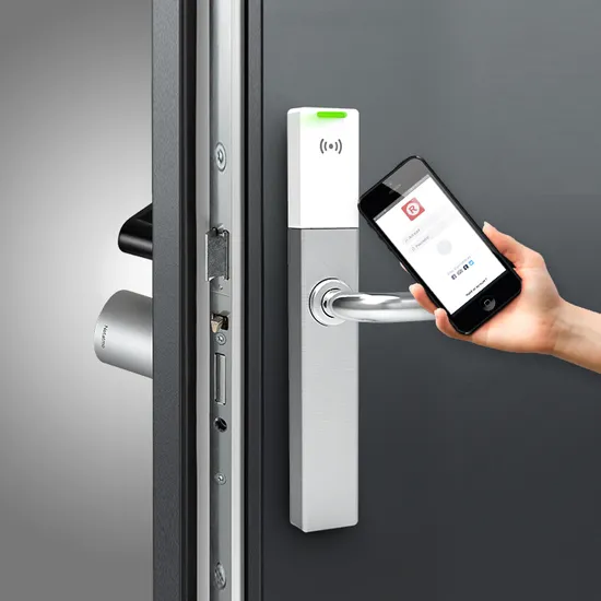 Narrow European Smart Electronic Handle Lock for Hotel and Office