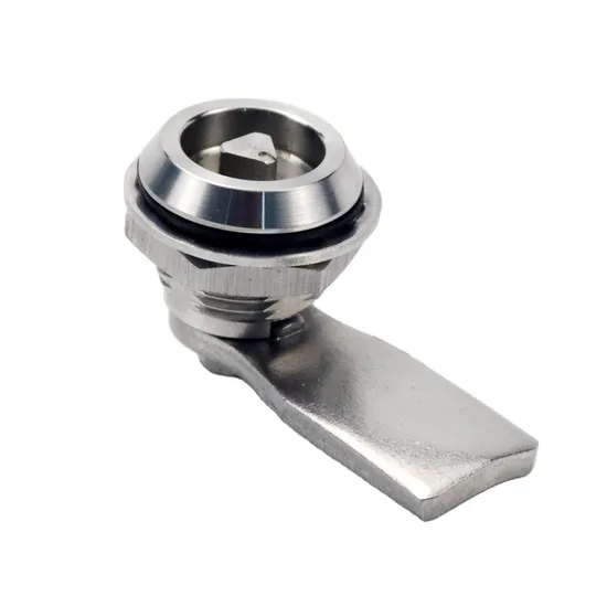 Stainless Steel Triangle Solt Double Bit Cam Adjustable Quarter Turn Panel Cam Lock