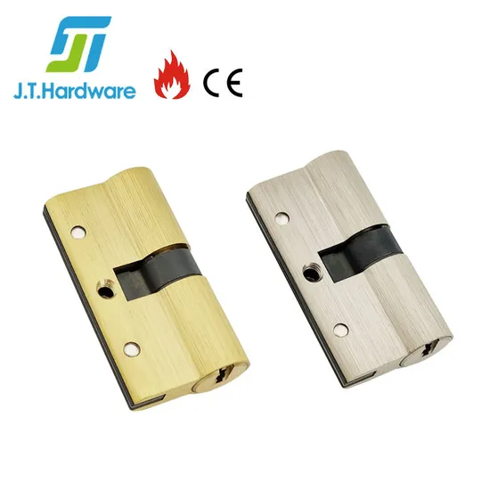 CE Fire Rated European Security System Wooden Door Hardware 12pins Anti Snap Cylinders Double Turn Solid Brass Double Keys Anti Snap Mortise Cylinder Lock