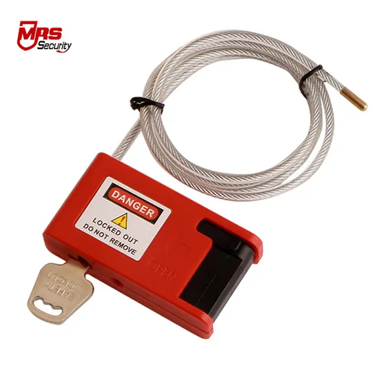 Msc1m-4 Adjustable Cable Padlock Safety Lockout Tagout Security Lock Loto