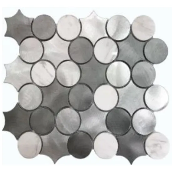Creative Fan Shape Aluminum Mosaic Backsplash Size Customizable