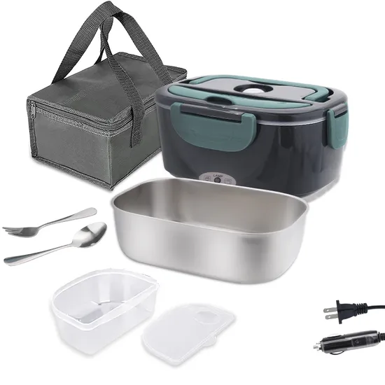 Daosheng in Stock BPA Free 220V Office Plastic Stainless Steel Portable Faster Food Heater Heated Electric Lunch Box