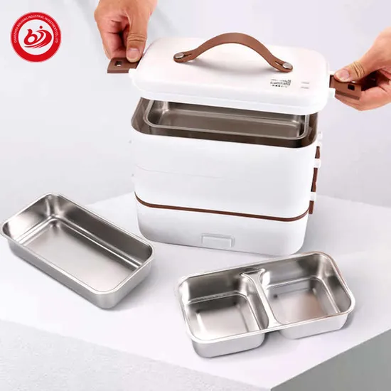 Electric Lunch Box Three-Layer Stainless Steel Liner Cooking Insulation Portable Rice Heater Sealed and Fresh Electric Box