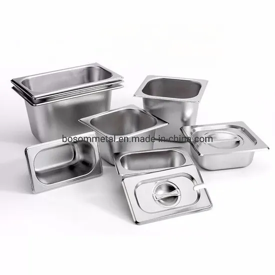 China Made Kitchenware Stainless Steel Gastronorm Food Container Gn Pan