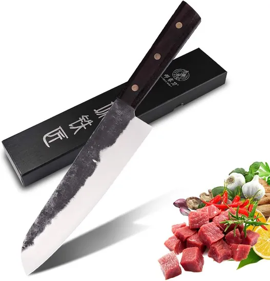 Ds-2527 Wholesale X50cr15MOV Chef Knife Germany 1.4116 Stainless Steel Japanese Santoku Knife Factory Price Kitchen Knife OEM
