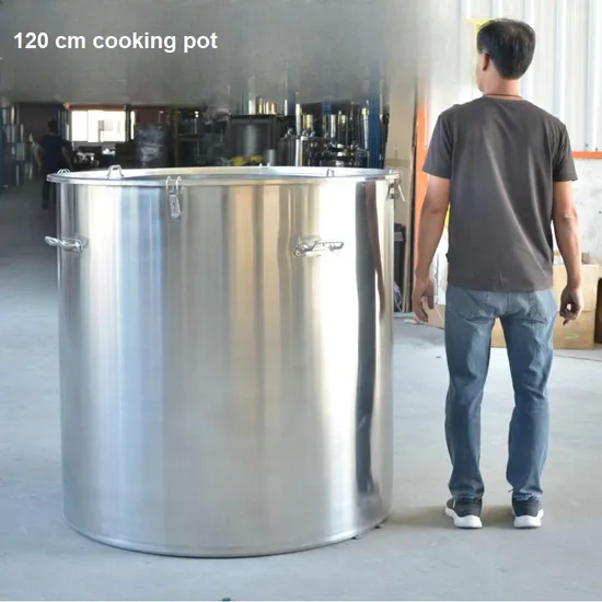 OEM Manufacturer Stainless Steel 120 Cm Cooking Pot OEM Manufacturer Stainless Steel 120 Cm Cooking Pot