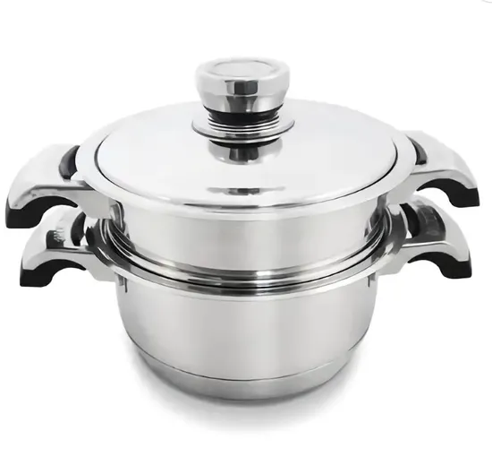 Best Selling Customized 11PCS Stainless Steel Cookware Set Cooking Pots with Stainless Steel Lid Kitchenware with Casseroles and Fry Pans