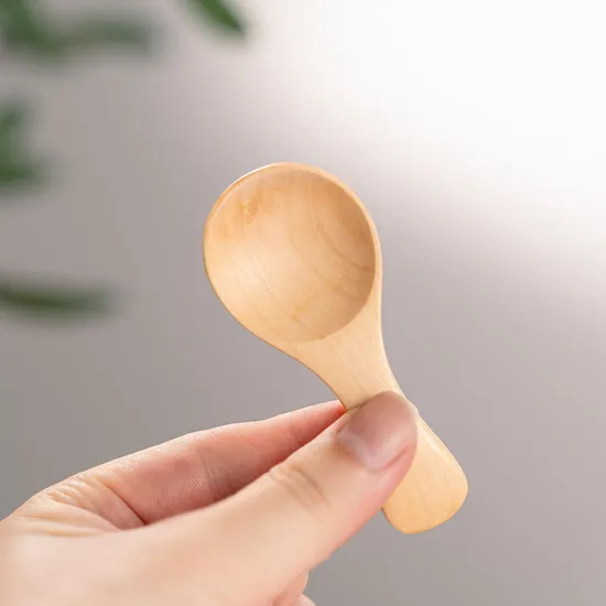 Mini Wooden Spoon with Short Handle Tea Coffee Spoon