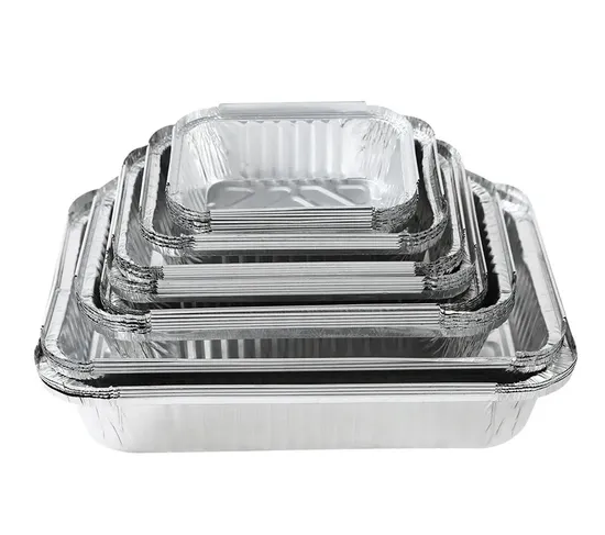 Disposable Household Cake Containers Aluminum Foil Pizza Pan Round Packing Baking Tray