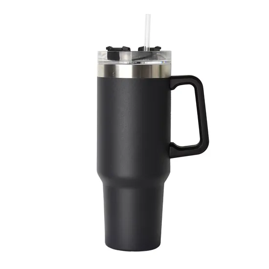 40oz 1200ml Outdoor Car Tumbler Travel Coffee Eco-Friendly Vacuum Flask Stainless Steel Thermos Heat Insulated Cup Keep Hot Cold