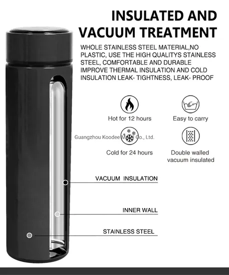 350/500ml Double Wall Stainless Steel Vacuum Insulated Tea Bottle with Custom Logo and Painting