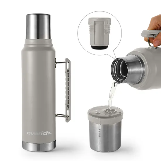 Everich Hotsale BPA-Freeeco-Friendly Ss 304 Double-Wall Thermal Insulation Flask Water Bottle with Anti-Scratch Layer for Outdoor