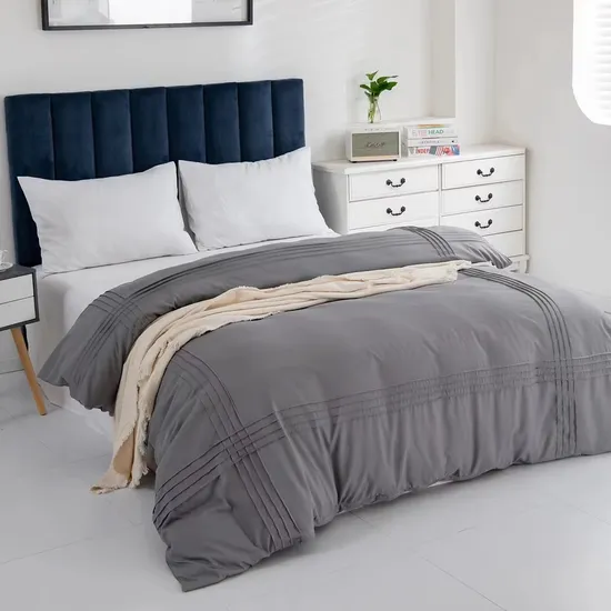 60s Long Staple Cotton Fitted Sheet Bedding Set Woven Hotel Home Textile