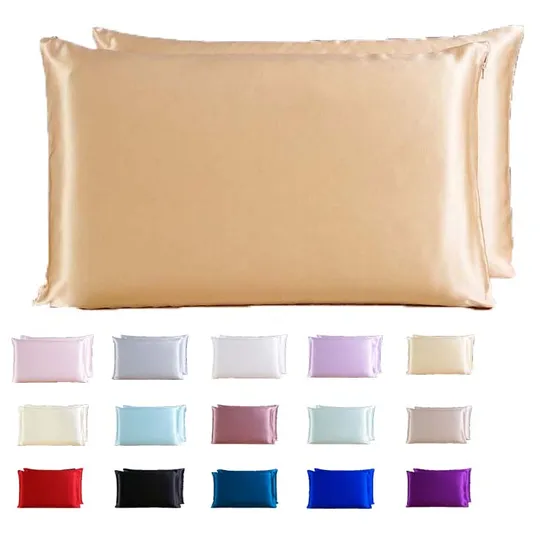 Custom 16/19/22/25 Momme 100% Mulberry Silk Pillowcase Pure 100 Real Silk Pillowcase