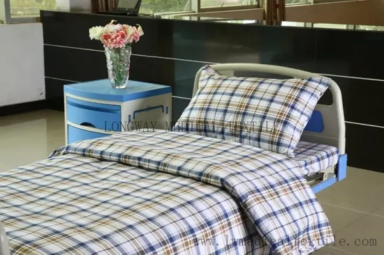 Checked Design Polyester Cotton Hospital Linen Hospital Sheet