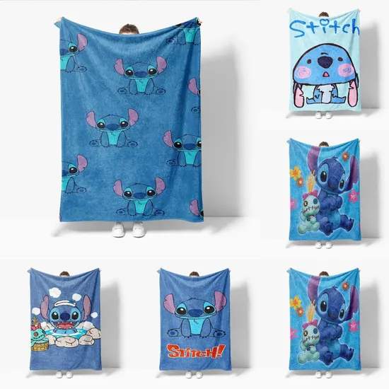 Custom Logo Plush Blanket Stitch Cartoon Thin Travel Portable Blanket Sleeping Coral Fleece Soft Kid Warm Sleep Blanket