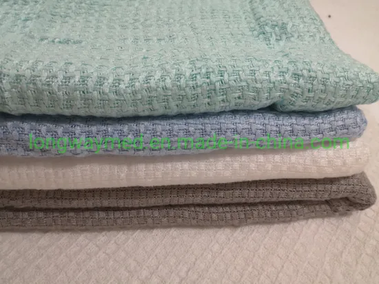 Bamboo Fiber Sofa Blanket Thermal Blanket Knitted Blanket