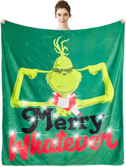 Ultra Soft Comfortable Flannel Throw Blanket Bedding Decor for Kids Adults