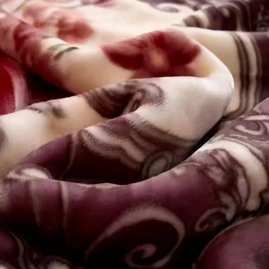 Extra Thick Raschel Blanket Custom Printed Cheap Soft Polyester Flannel Fleece Blanket