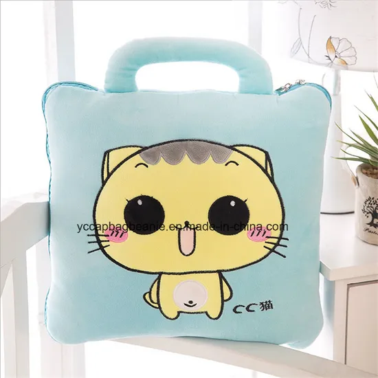 Foldable Funny Emoji Pillow Blankets