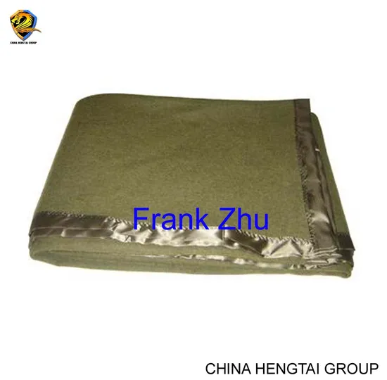 Wool Polyester Acrylic Army Romania Police Navy Blue Emergency Refugee Military Blanket