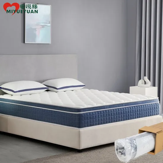 Hot Sell King Size Super Memory Foam Mattress with Latex Top Cheap Double Bed Mattress Price