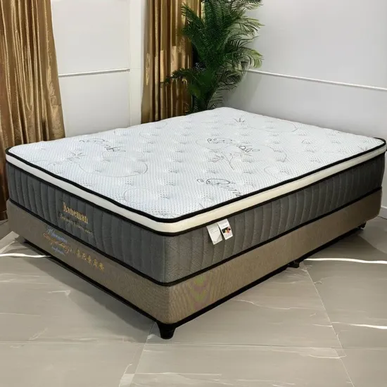 Wholesale 12 Inch Vacuum Roll Packing Contemporary Design Queen Size Latex Pocket Spring Mattress Memory Air Features Foam
