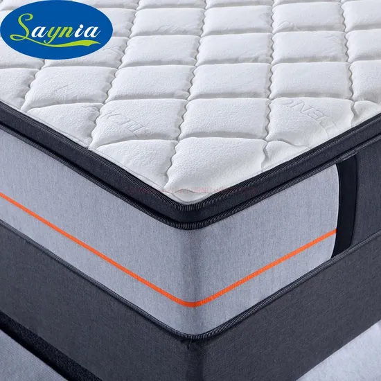Vacuum Rolled Mattress in a Box 12 Inch Queen Size Memory Foam Pocket Spring Coils Mattress for Home Furniture