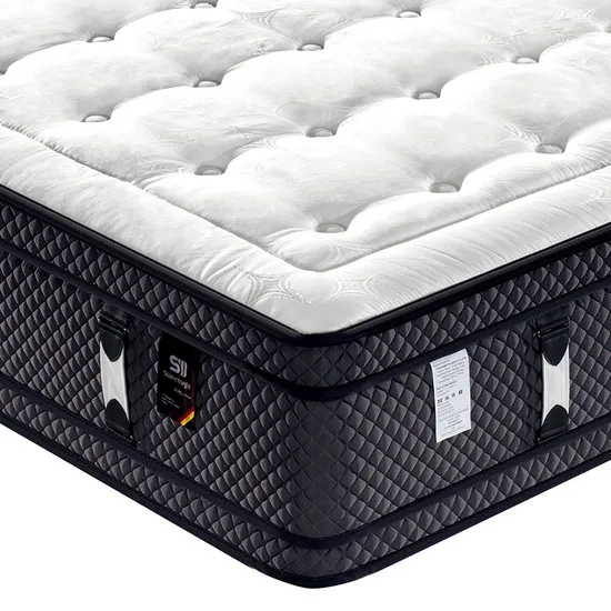 Shenzhen Memory Mattress Dr802 Sweetnight Hybrid 40cm 16 Inch Height Natural Latex Pocket Coil Spring Mattress