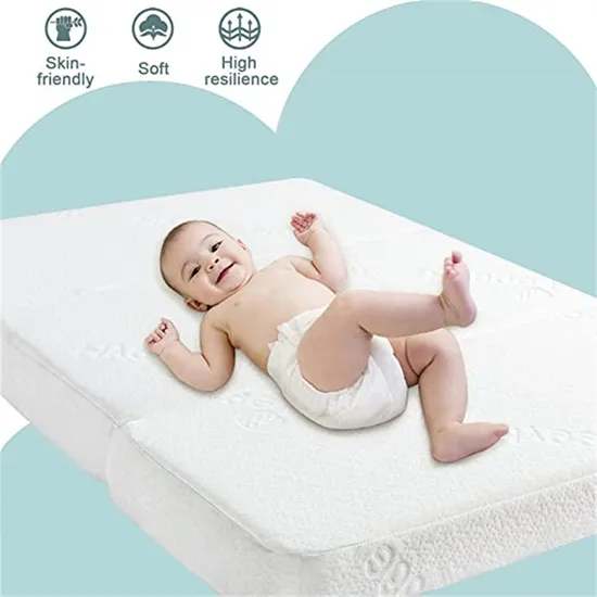Soft and Skin-Friendly Fabric Memory Foam Mattress for Babies