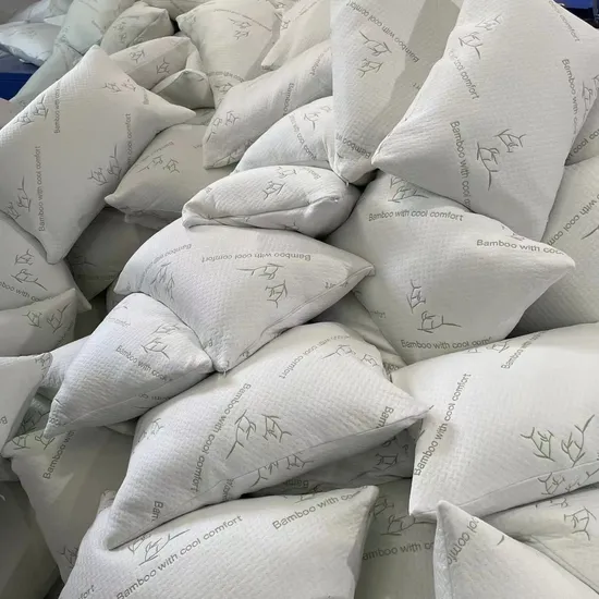 2 Pack Rayon Derived From Bamboo Pillow Cooling Shredded Memory Foam Bed Pillows