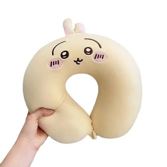 Ruunjoy Chiikawa Series U-Shaped Pillow Office Nap Neck Anime Hachiware Travel Children′s Toys Birthday Gift Kid Adult Washable