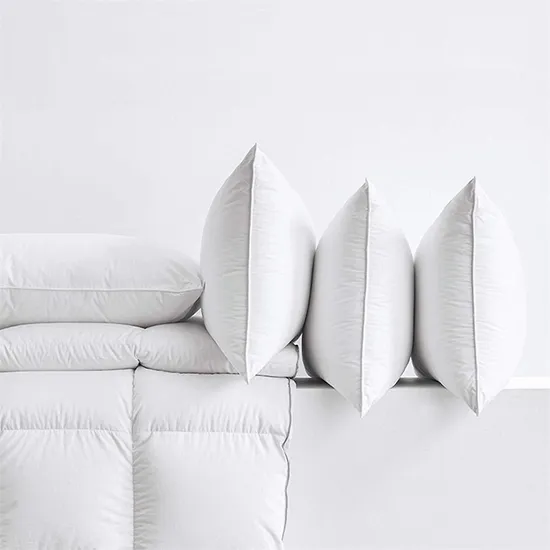 100% Combed Cotton Feather& Down Filled Pillow Hotel & Home Bed Neck Pillow Insert