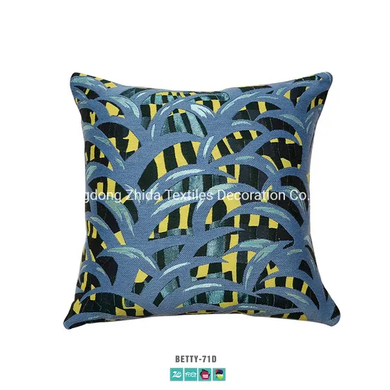 Hotel Bedding Modern Shining High Precision Jacquard Upholstered Cushion Almofada