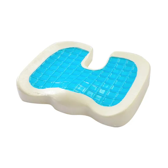 China Summer Office Silicone Siloca Outdoor Car Chair Airplane Office Memory Foam Gel Seat Cushion