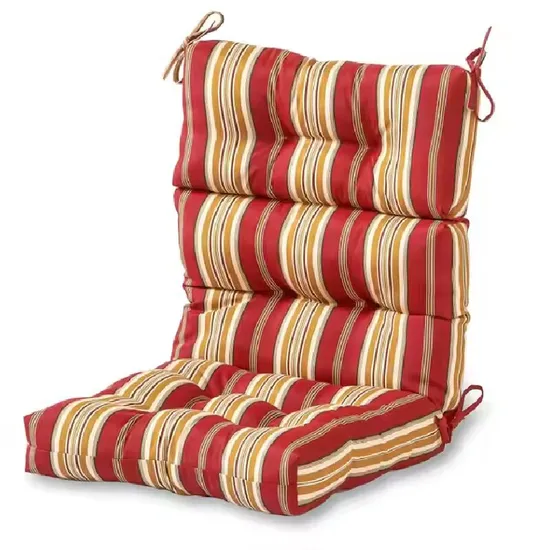 Non Slip Waterproof Outdoor Folding Chair Cushion High Back Patio Furniture Seat Cushion