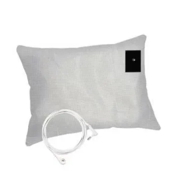 Crafted in China: Organic Cotton Grounding Pillowcase Infused with Silver Fibers - Conductive for Optimal Sleep & Well-Being
